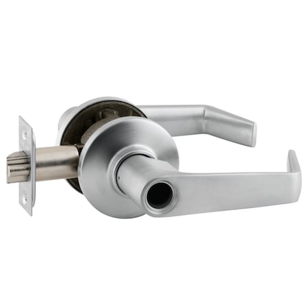 Schlage Grade 2 Tubular Lock, Entrance/Office Function, Less Cylinder, Saturn Lever, Satin Chrome Finish S51LD SAT 626
